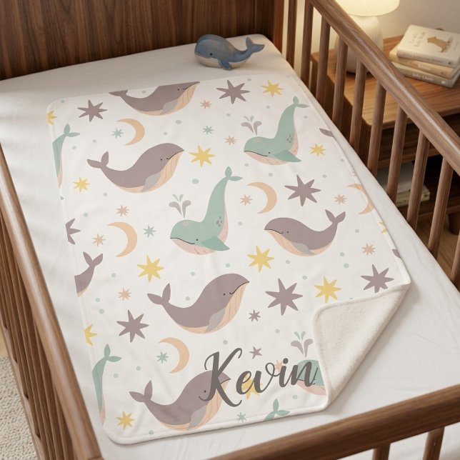 Cute Ocean Animals Personalized Blanket (Creator Uploaded)