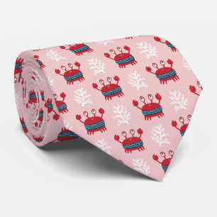 Cute Ocean Creatures Sea Life Neck Tie