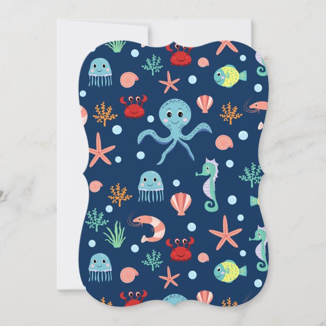 Cute Ocean Sea Life Pattern (Front)