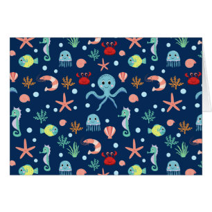 Cute Ocean Sea Life Pattern