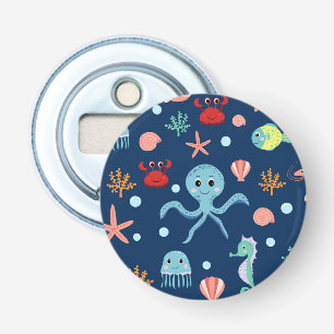 Cute Ocean Sea Life Pattern Bottle Opener