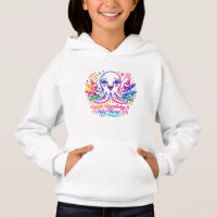 Cute Octopus Back to School Kids Hoodie