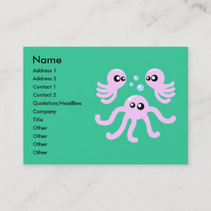 Cute Octopus Business Cards