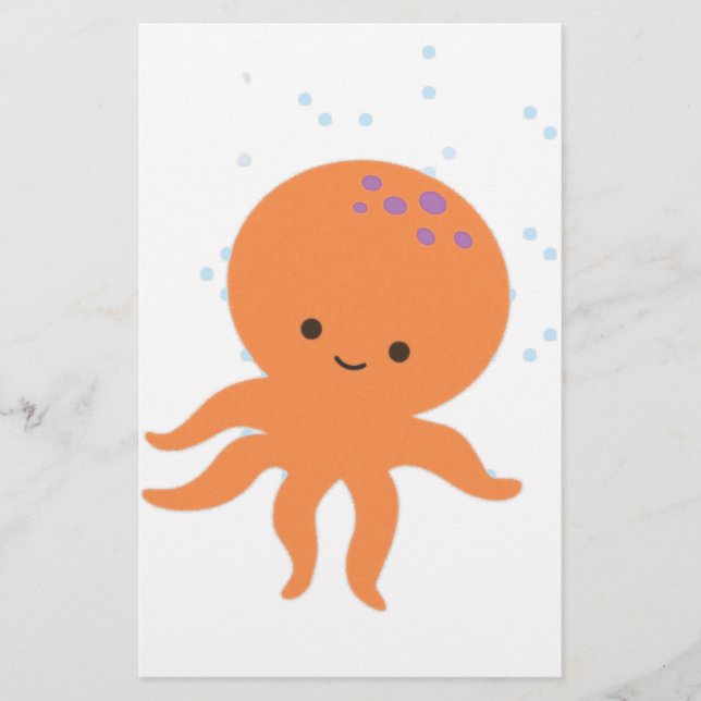 Cute Octopus Cartoon (Front)