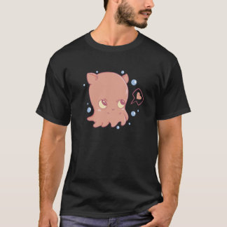 Cute Octopus Cartoon Underwater Love T-Shirt