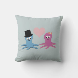 Cute Octopus Couple Cushion