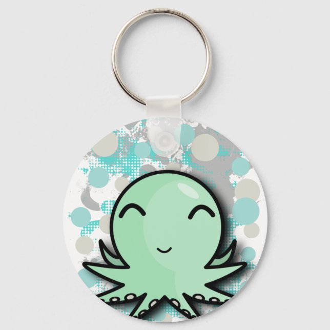 cute octopus design key ring (Front)