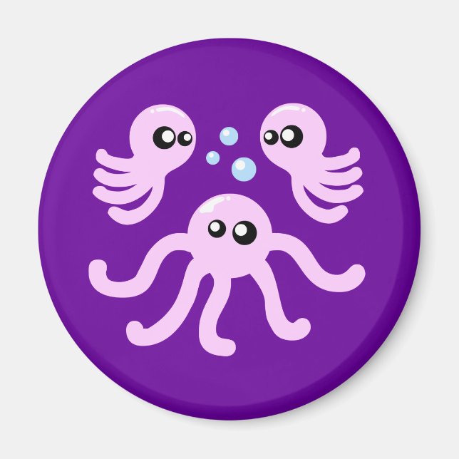 Cute Octopus Magnet (Front)
