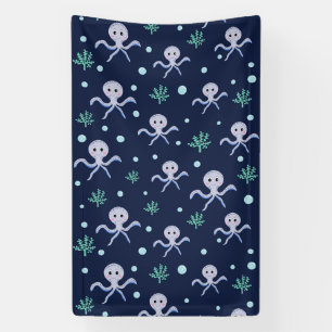 Cute Octopus Pattern Banner