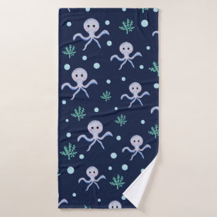 Cute Octopus Pattern Bath Towel