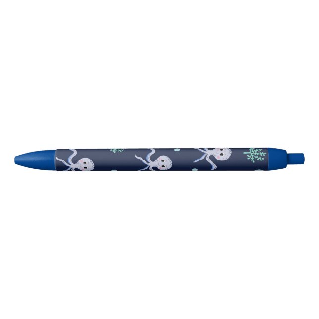 Cute Octopus Pattern Black Ink Pen (Front)