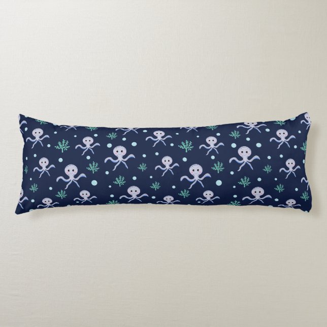 Cute Octopus Pattern Body Cushion (Front)