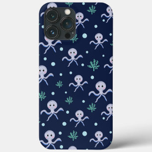 Cute Octopus Pattern iPhone 13 Pro Max Case