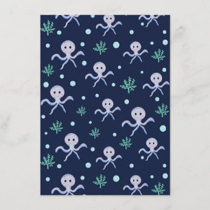 Cute Octopus Pattern Menu