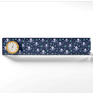 Cute Octopus Pattern Nameplate