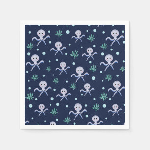 Cute Octopus Pattern Napkin
