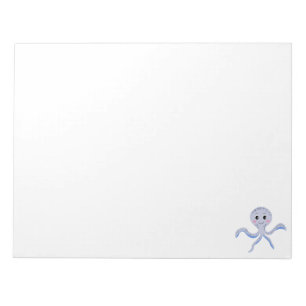 Cute Octopus Pattern Notepad