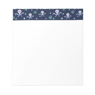 Cute Octopus Pattern Notepad