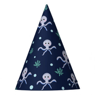 Cute Octopus Pattern Party Hat