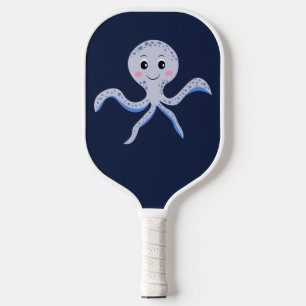Cute Octopus Pattern Pickleball Paddle