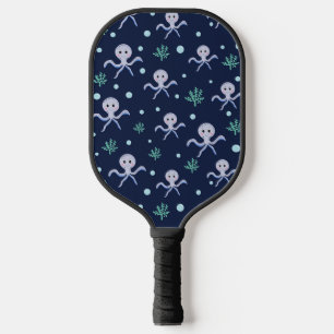 Cute Octopus Pattern Pickleball Paddle