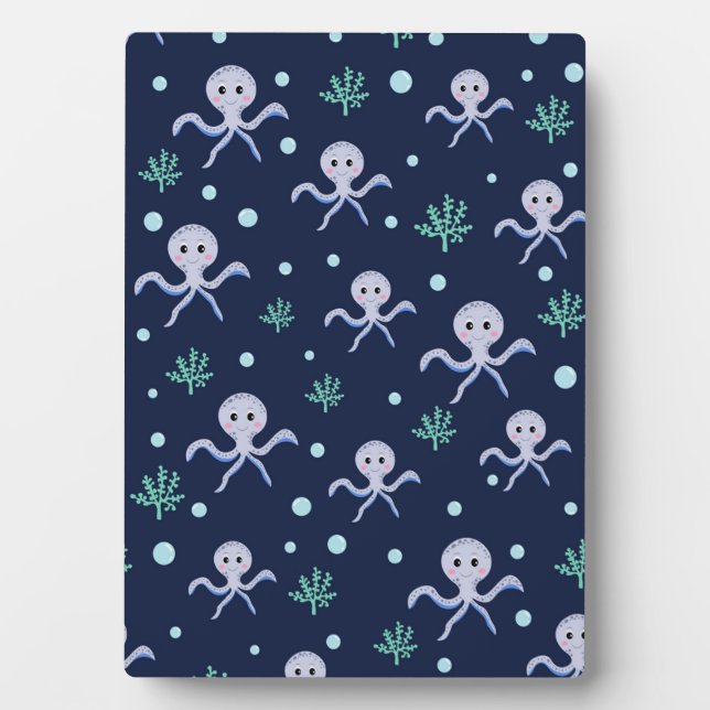 Cute Octopus Pattern Plaque (Front)