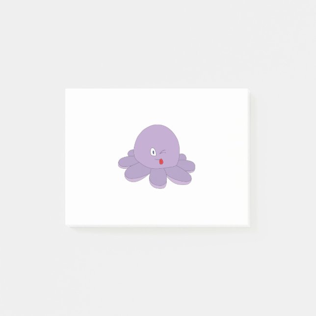 Cute Octopus Post-it Notes (Front)