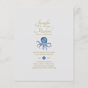 Cute Octopus Sealife Ocean View Wedding