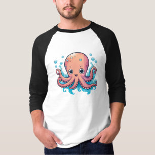 Cute Octopus T-Shirt - Ocean Lover's Delight