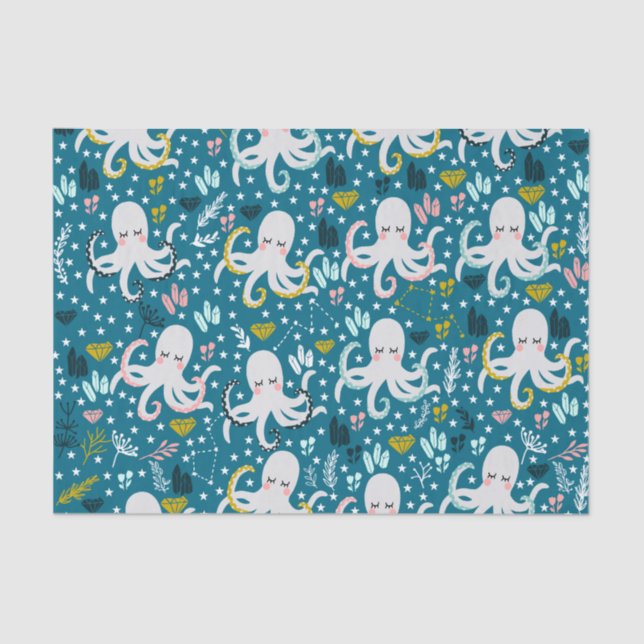 Cute Octopus Tissue Paper (Front)