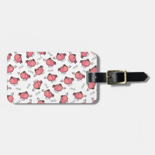 Cute Oinky Pigs Personalised Bag Tag