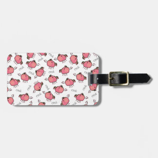Cute Oinky Pigs Personalised Bag Tag