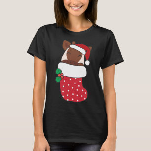 Cute Okapis In Christmas Stockings For Christmas T-Shirt