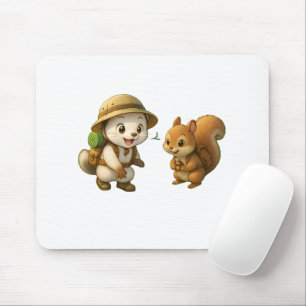 Cute Okojo and Squirrel – Okojo and Friends Mouse Pad