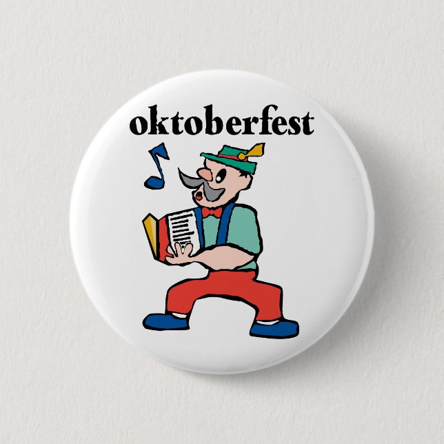 Cute Oktoberfest 6 Cm Round Badge (Front)