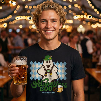 Cute Oktoberfest Ghost Spooky Season Halloween T-Shirt