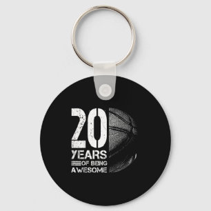 Cute Old 20 20th Player Basketball Basketball Year Key Ring