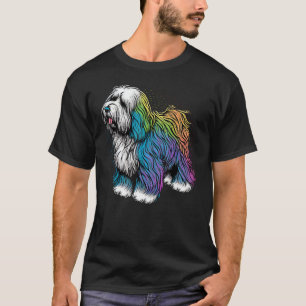 Cute Old English Sheepdog Dog on Bobtail  1 T-Shirt