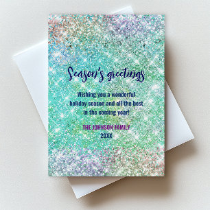 Cute ombre green glitter Christmas new year