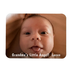 Cute One 1 Photo Personalised Magnet