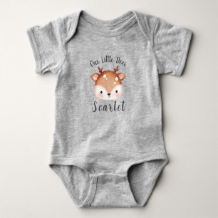 Cute ONE Deer First Birthday I Baby Shower Bodysuit