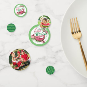 Cute One In A Melon Party Photo Confetti