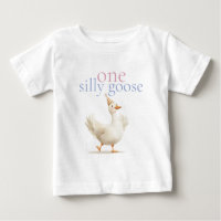 Cute One Silly Goose First Birthday 