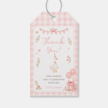 Cute One Silly Goose Pink Bow Girl 1st Birthday