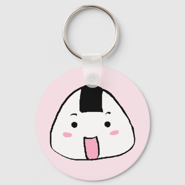Cute Onigiri (Rice ball) Key Ring (Front)