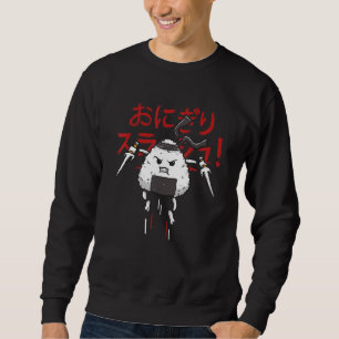 Cute Onigiri Rice Ball Ninja Otaku Weeb Japanese F Sweatshirt