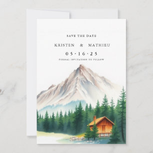 Cute Online Mountain  Save The Date