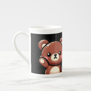 Cute Oops Teddy Bear Specialty Mug with Heart