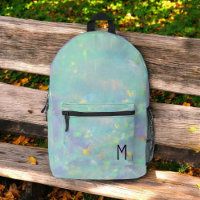 Cute Opal Iridescent Monogram Kid's