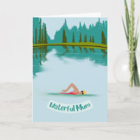 Cute Open Water Swimming Nature Mothers Day